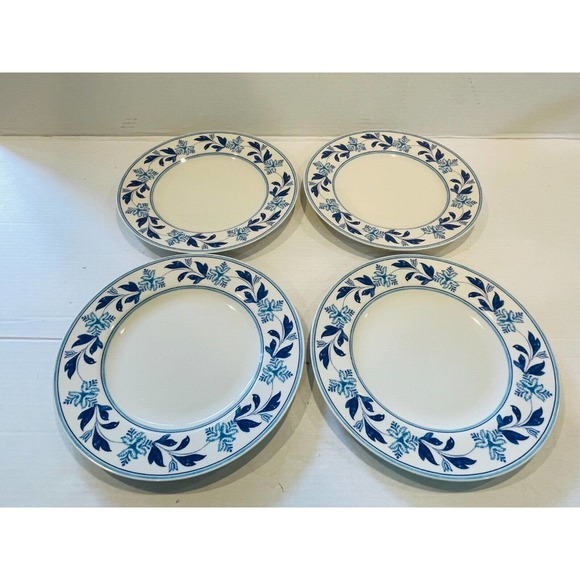 Johnson Brothers Farmhouse Kitchen Blue Fern Dinner Plates- Set of 4 - Picture 4 of 7